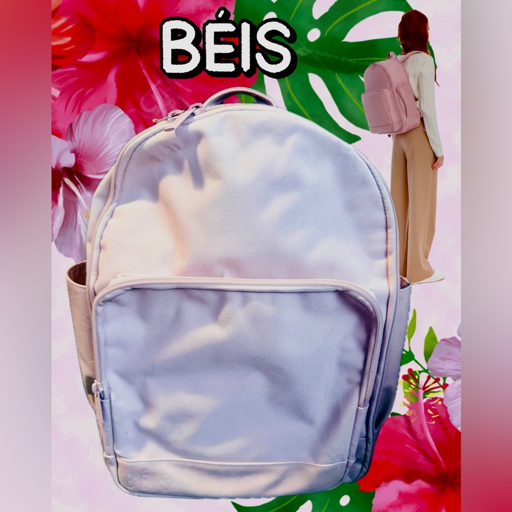 BEIS Women's Light Pink Backpack